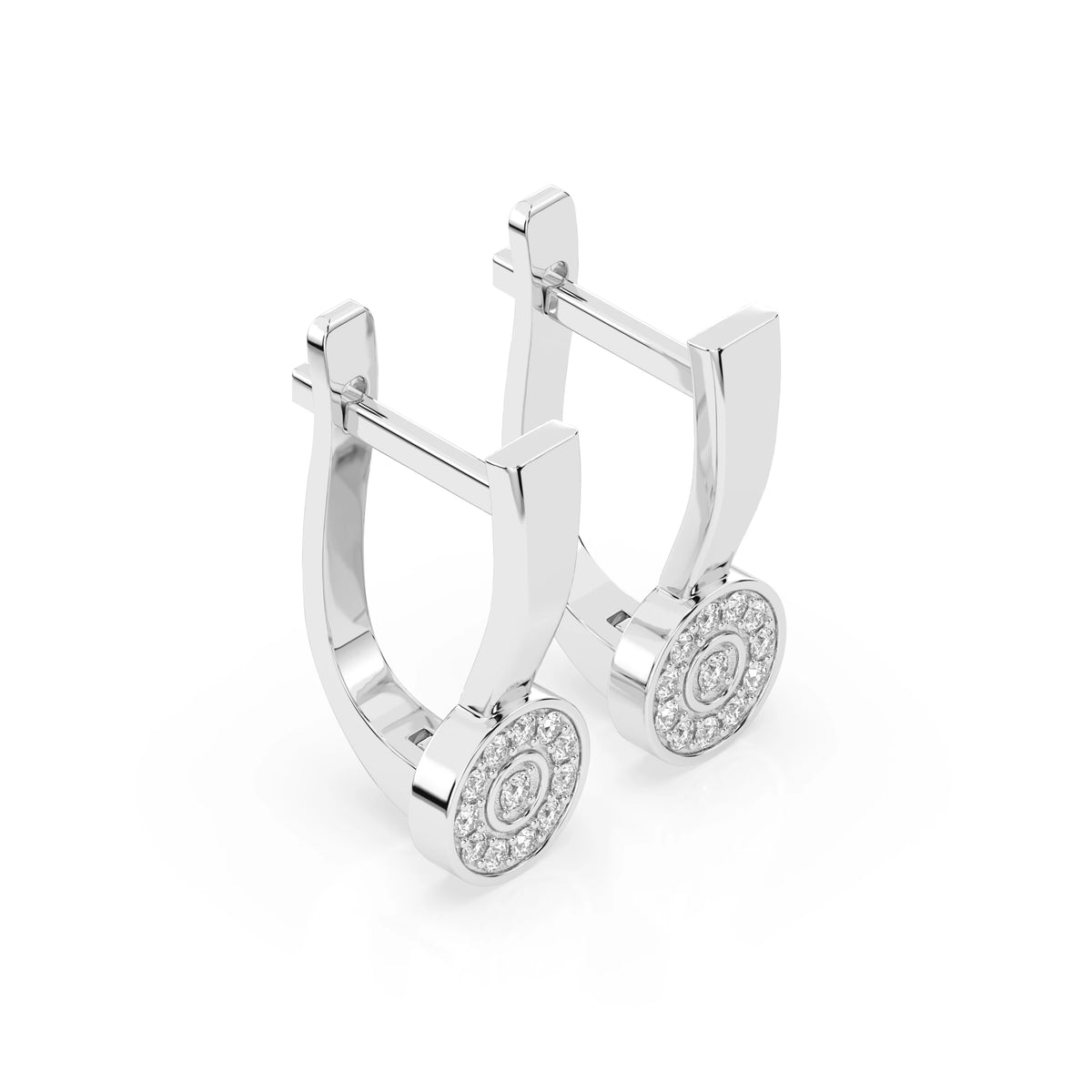 Illusion Earring (Round), 0.13 ct — 102-10075