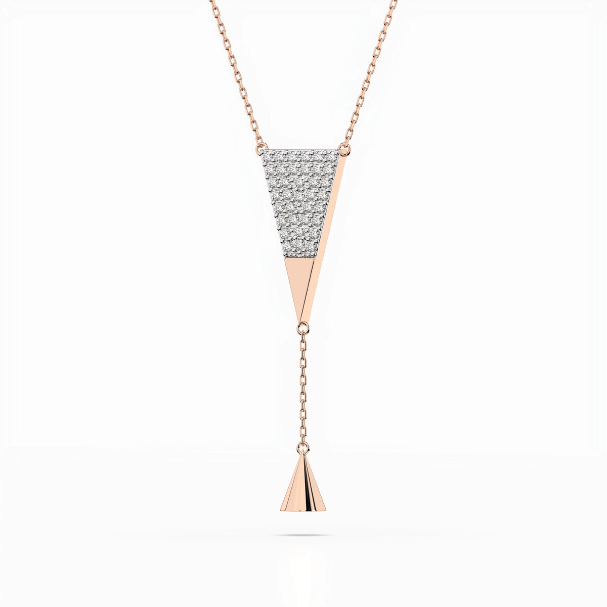 Minimalism Necklace (Round), 0.22 ct — 104-10018