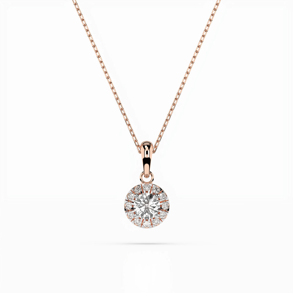 Solitaire Eternity Necklace (Round), 0.2 ct — 104-10053(3.7)