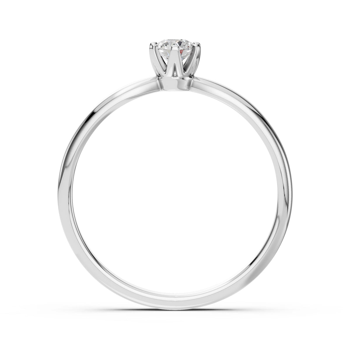 Solitaire Ring (Round), 0.15 ct — 101-10040(3.4)