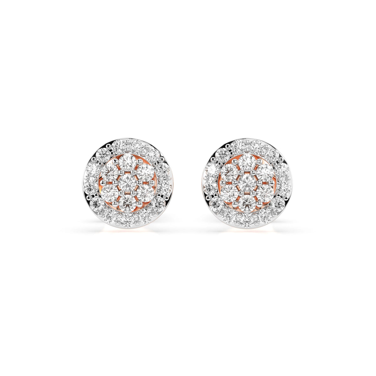 Illusion Earring (Round), 0.16 ct — 102-10072