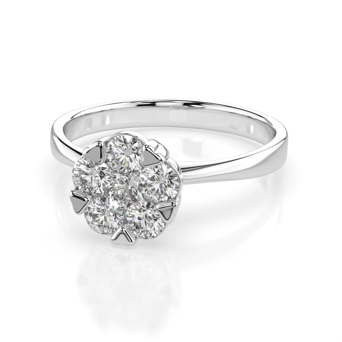 Illusion Ring (Round), 0.15 ct — 101-10015/1(3.4)