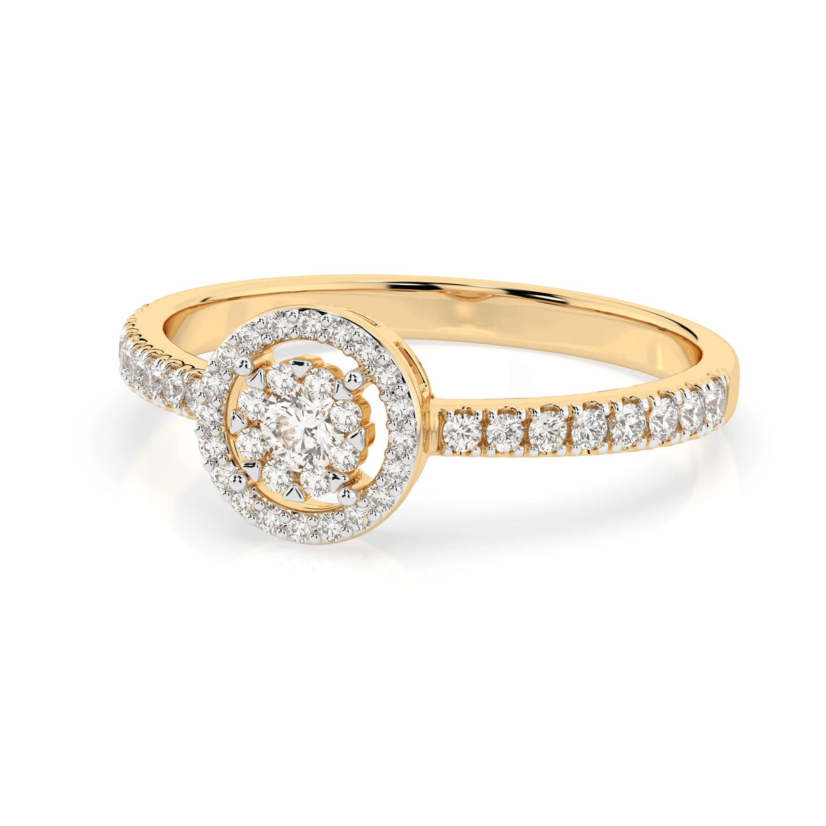 Illusion Ring (Round), 0.06 ct — 101-10018(2.5)