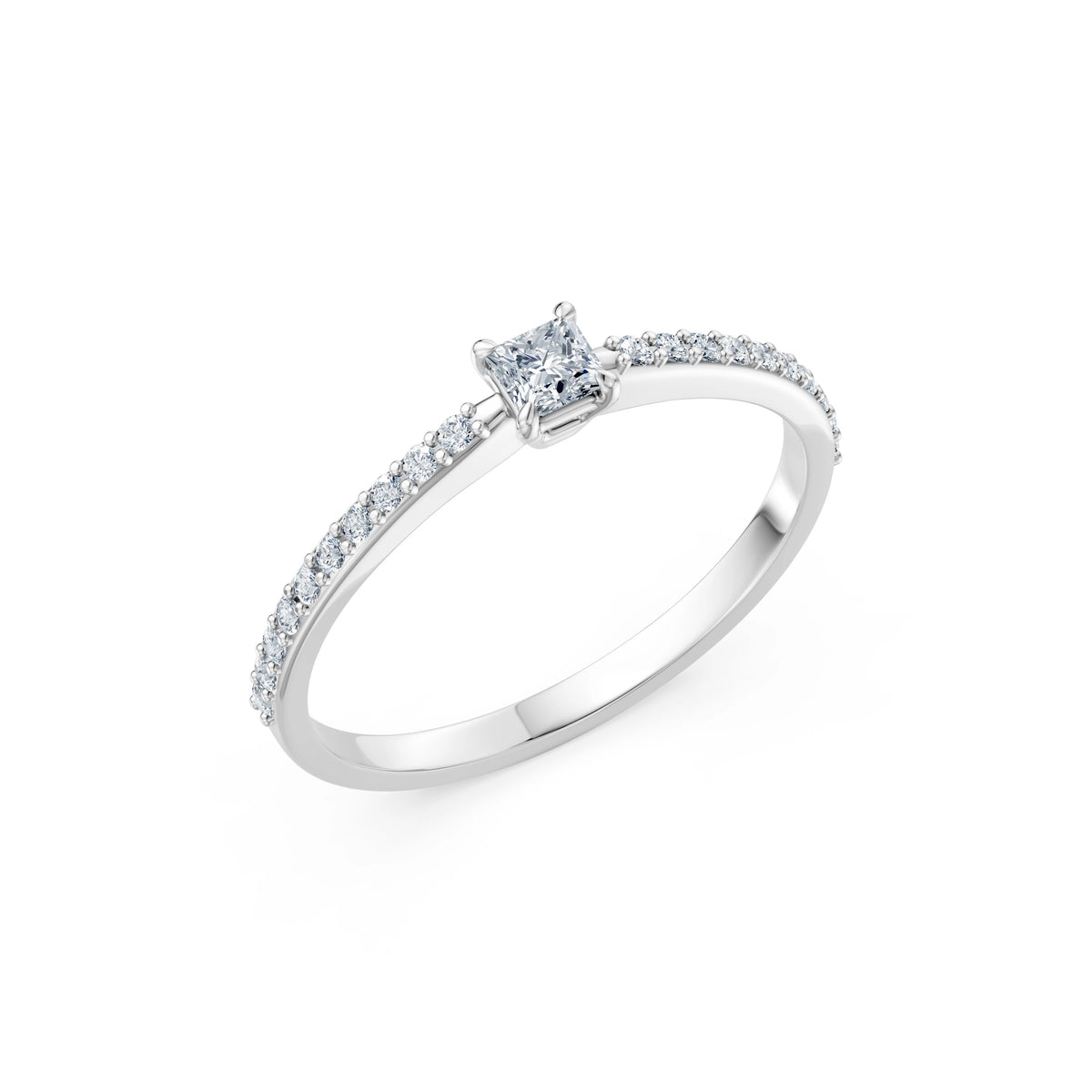 Solitaire Ring, 0.17 ct — 101-10116/2(3.0)PR