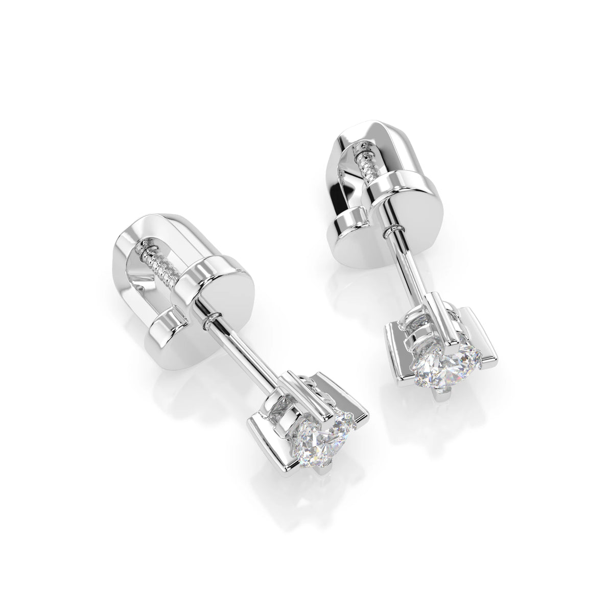 Solitaire Butterfly Earring (Round), 0.2 ct — 102-10025(3.0)