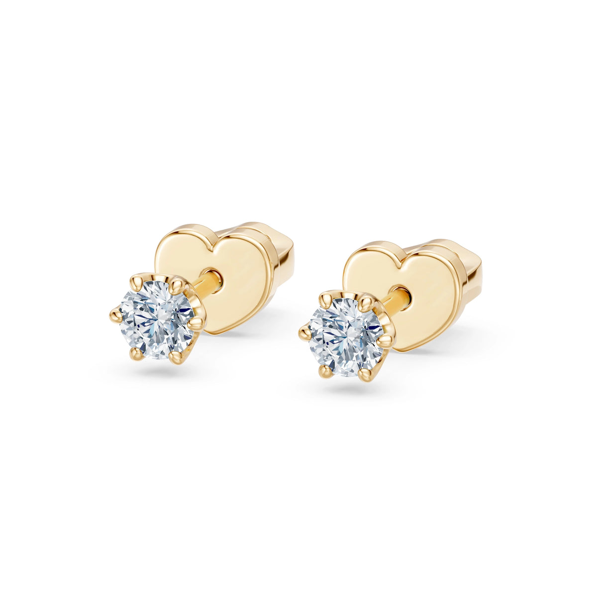 Solitaire Butterfly Earring, 0.2 ct — 102-10040/1(3.0)