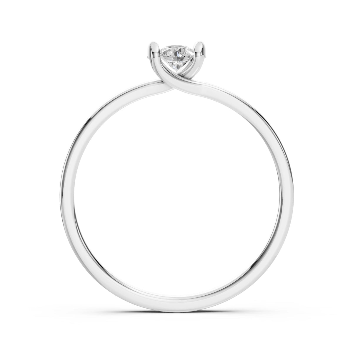 Solitaire Ring (Round), 0.2 ct — 101-10016(3.7)