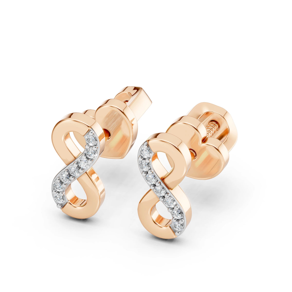 Minimalism Earring (Round), 0.09 ct — 102-10092