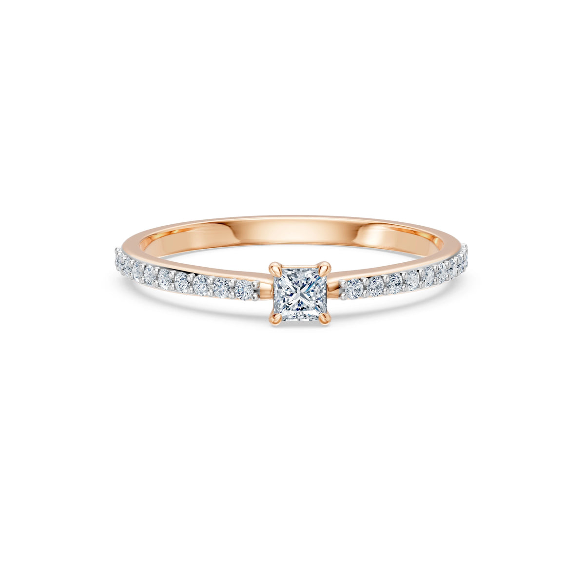 Solitaire Ring, 0.17 ct — 101-10116/2(3.0)PR
