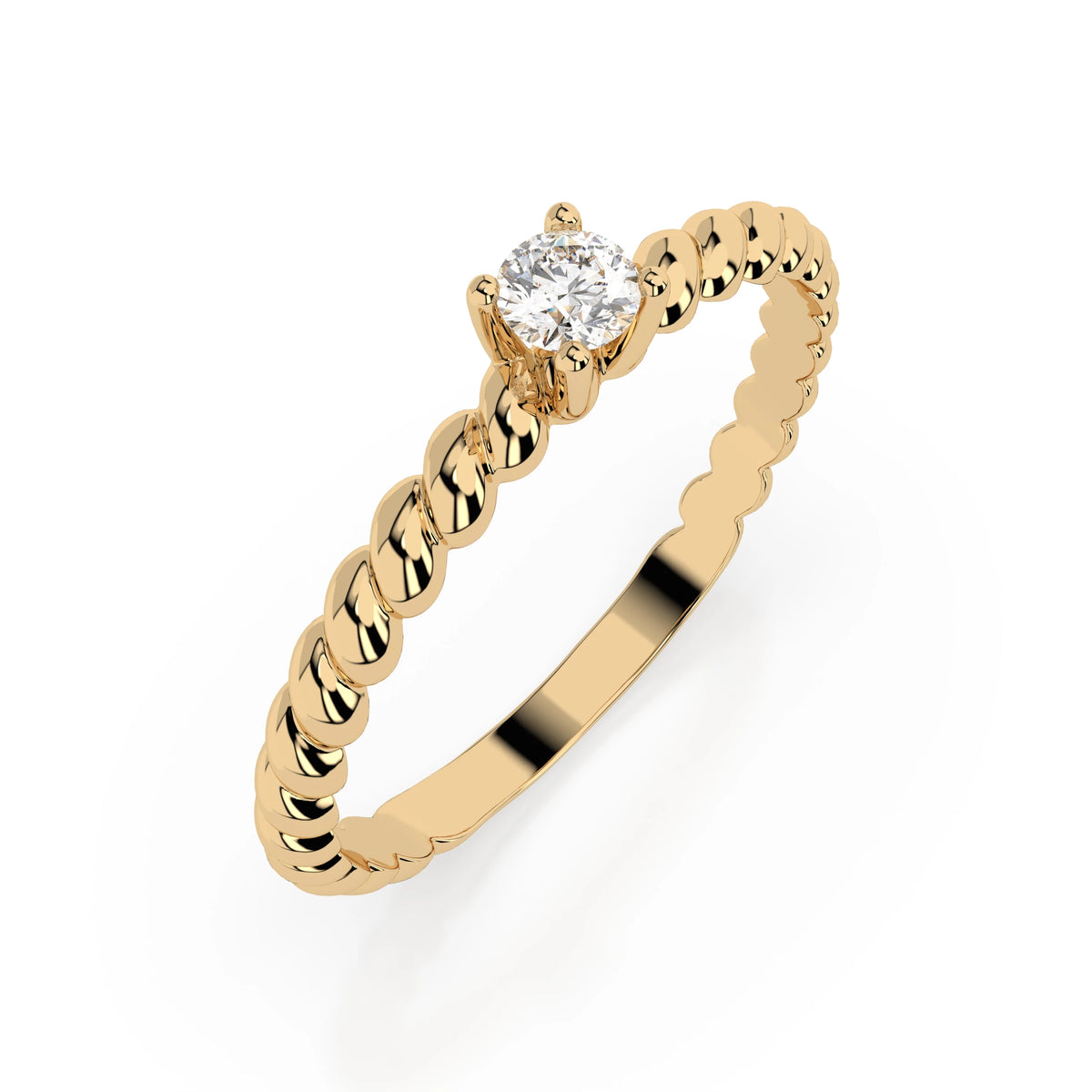 Solitaire Ring (Round), 0.06 ct — 101-10038(2.5)