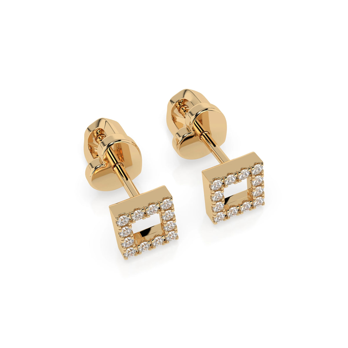 Minimalism Earring (Round), 0.14 ct — 102-10053