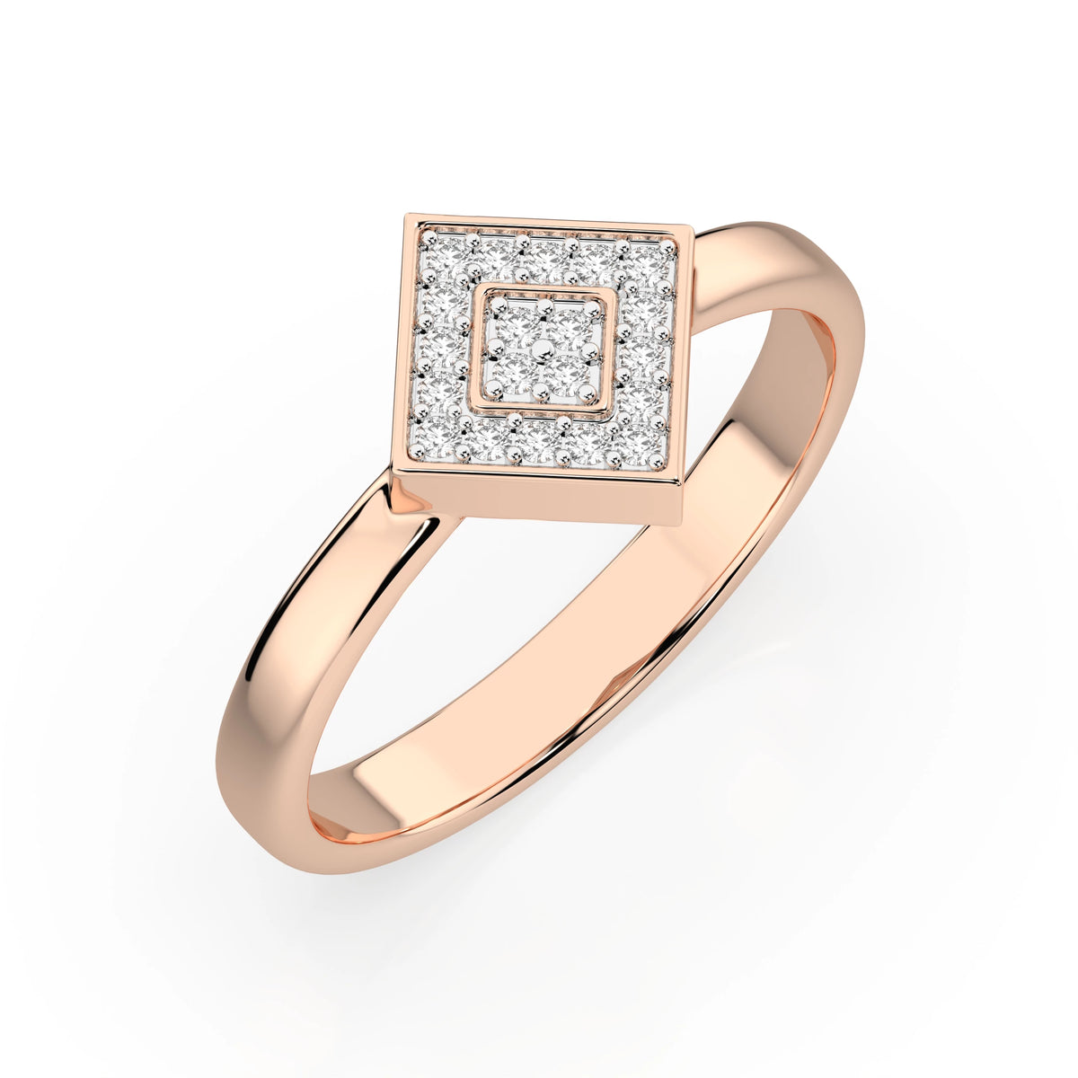 Illusion Ring (Round), 0.1 ct — 101-10074