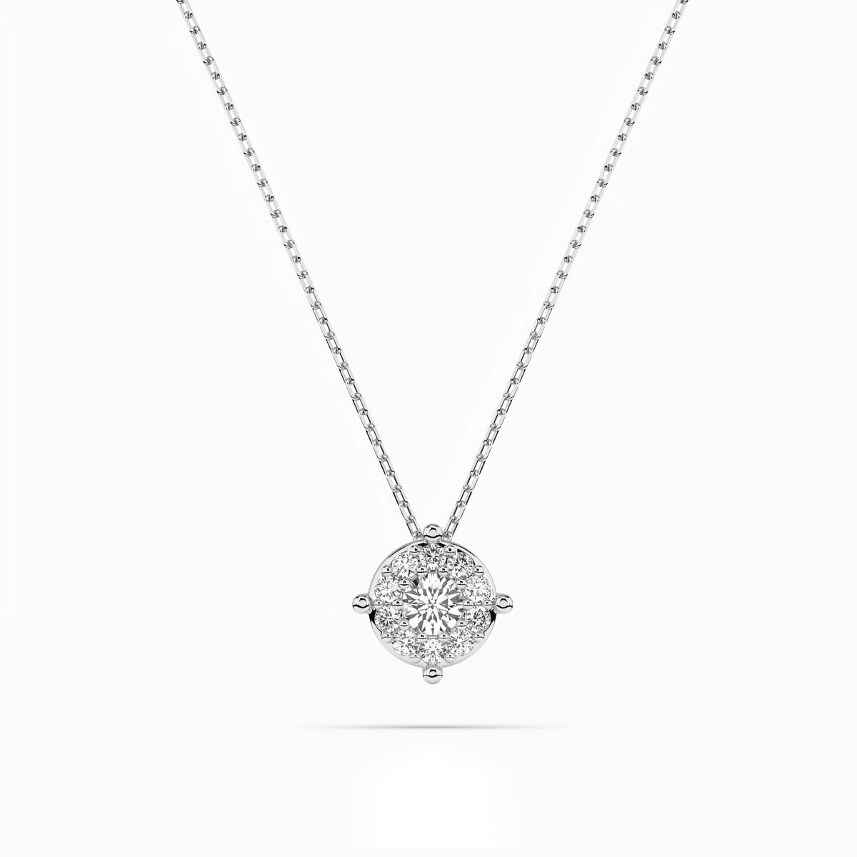 Solitaire Eternity Necklace (Round), 0.1 ct — 104-10001(3.0)