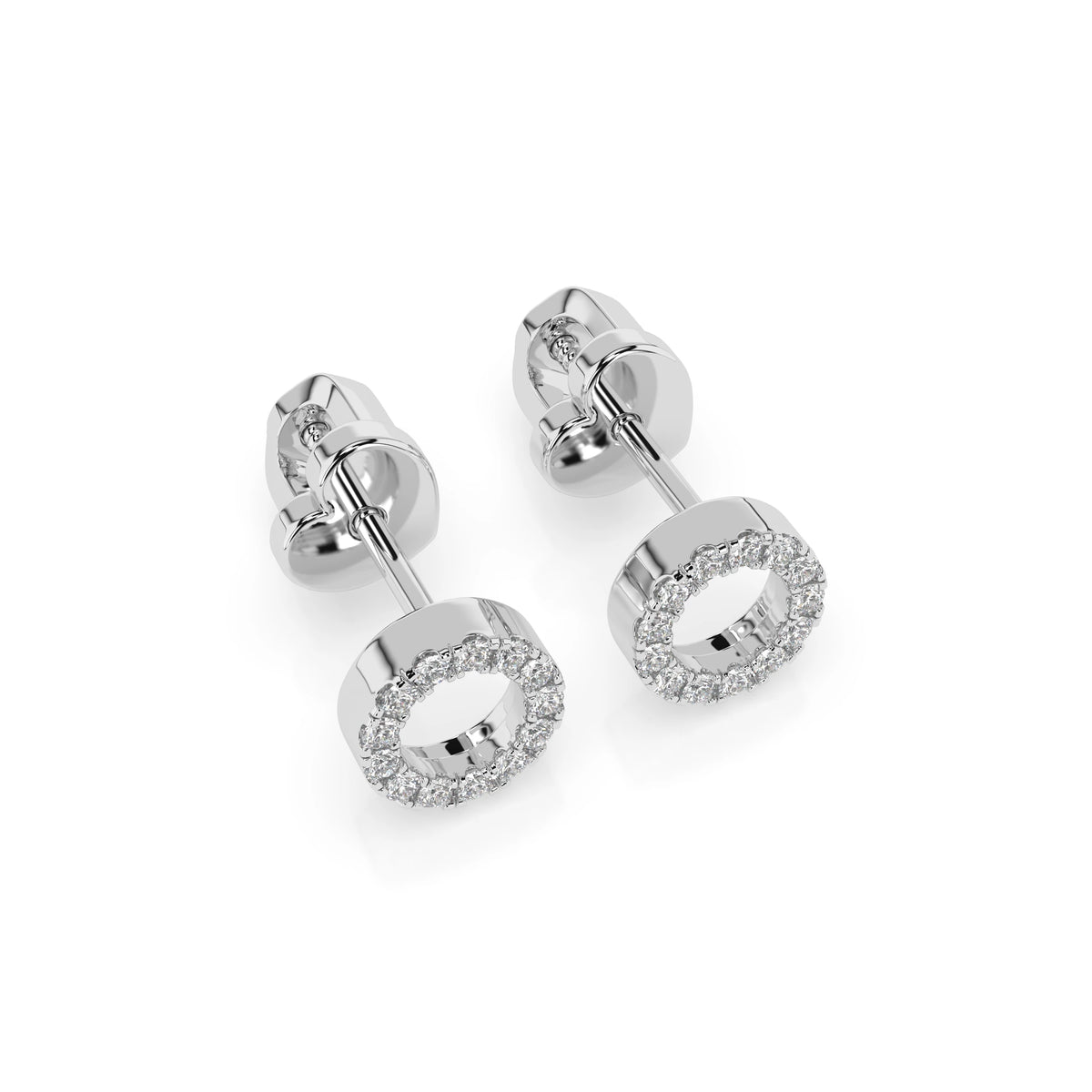 Minimalism Earring (Round), 0.16 ct — 102-10055
