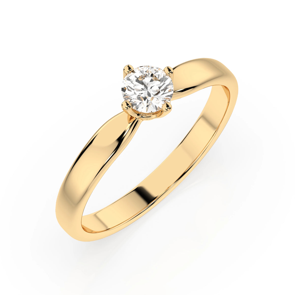 Solitaire Ring (Round), 0.25 ct — 101-10041(4.0)