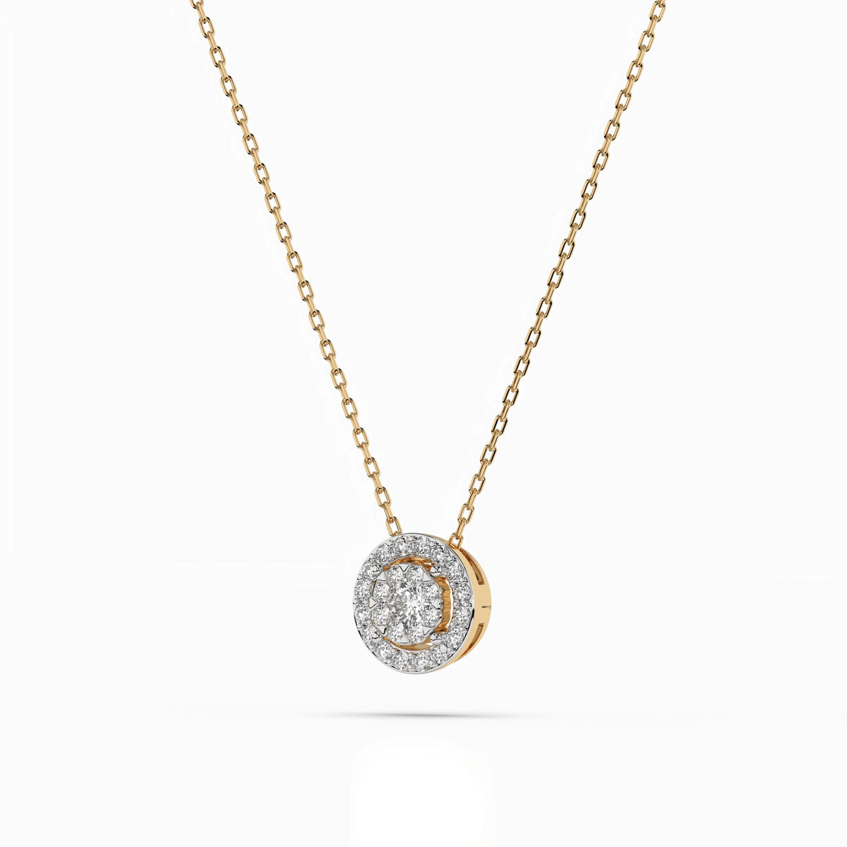 Illusion Necklace (Round), 0.1 ct — 104-10002(3.0)