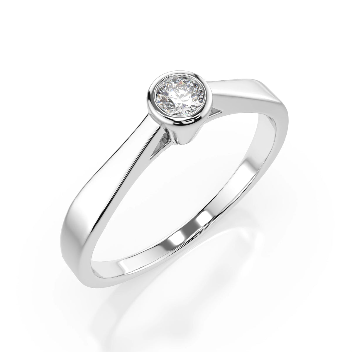 Solitaire Ring (Round), 0.05 ct — 101-10010(2.3)