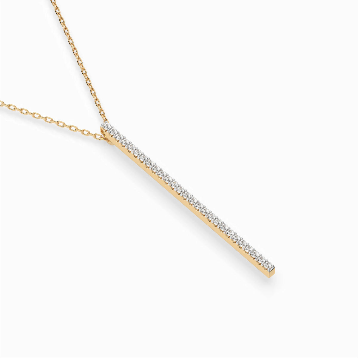 Minimalism Necklace (Round), 0.14 ct — 104-10050