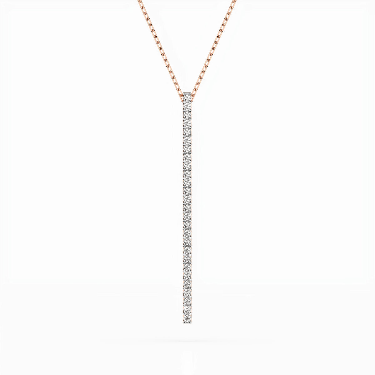 Minimalism Necklace (Round), 0.14 ct — 104-10050