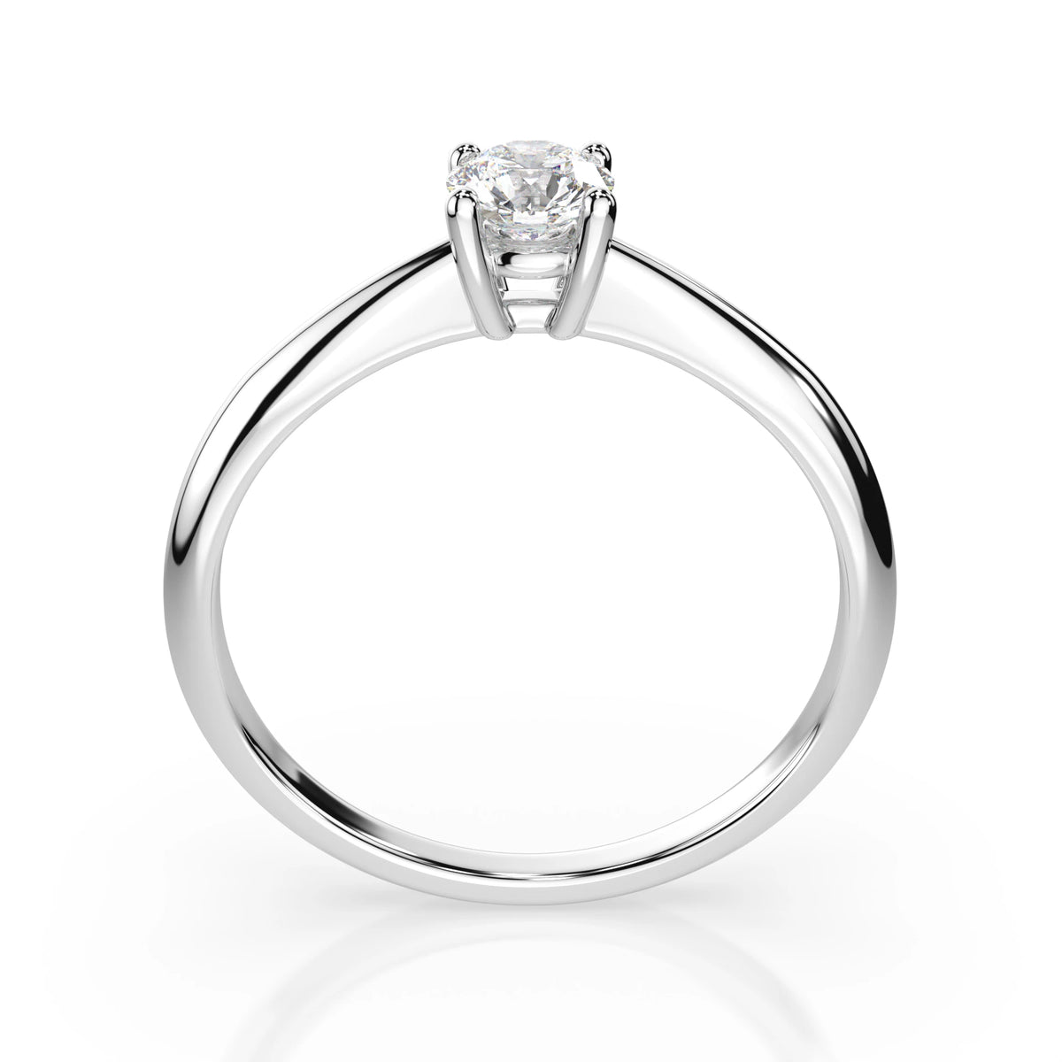 Solitaire Ring (Round), 0.3 ct — 101-10021(4.2)