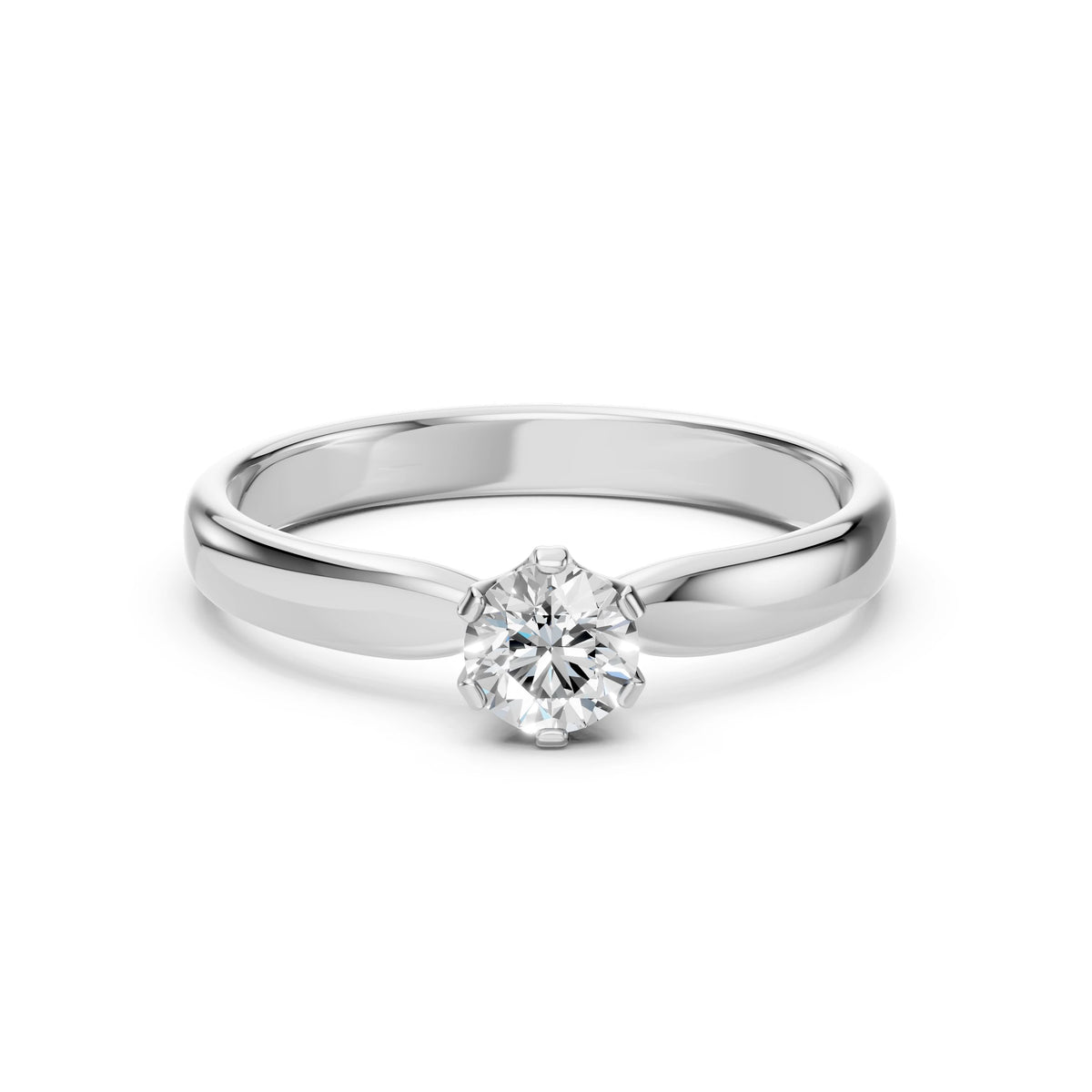 Solitaire Ring (Round), 0.4 ct — 101-10040(4.7)