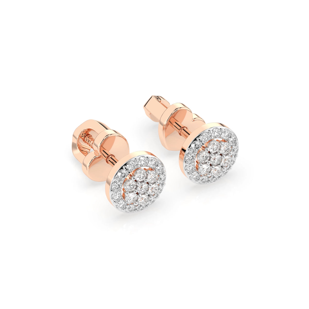 Illusion Earring (Round), 0.16 ct — 102-10072