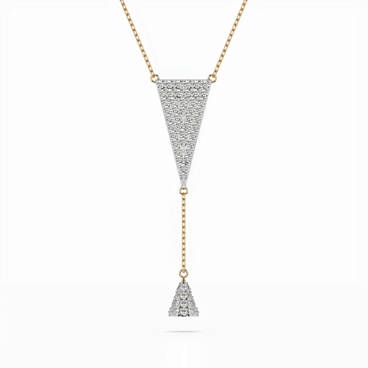 Minimalism Necklace (Round), 0.41 ct — 104-10018/2