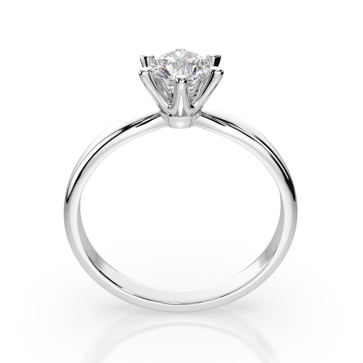 Solitaire Ring (Round), 0.7 ct — 101-10040(5.7)