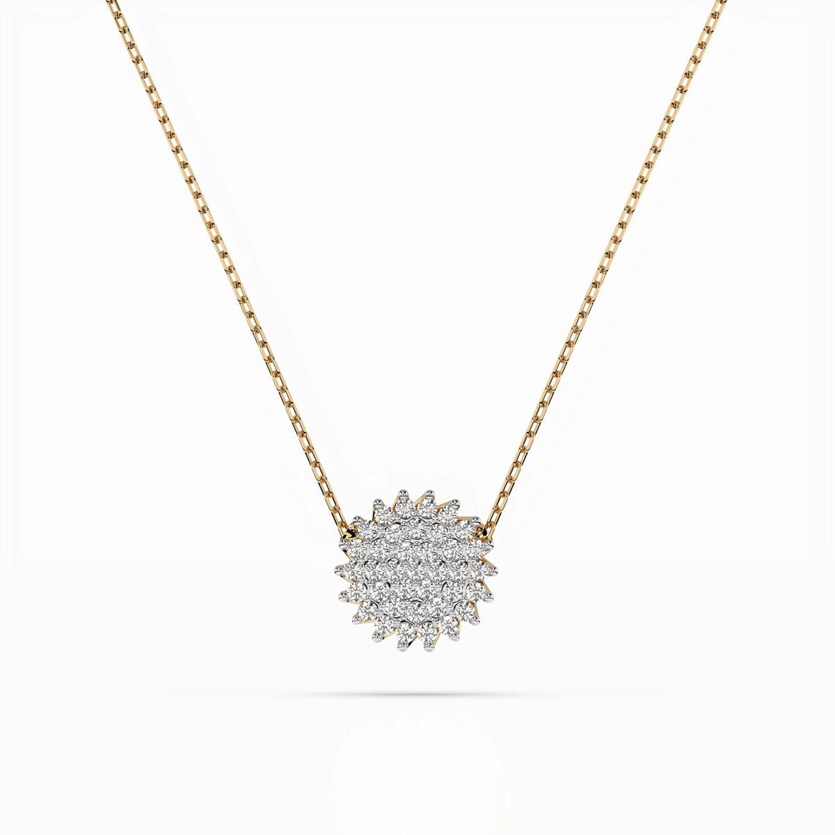 Illusion Necklace (Round), 0.15 ct — 104-10052