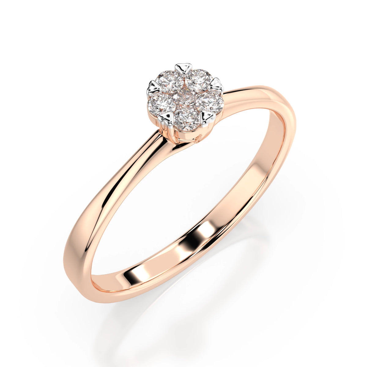 Illusion Ring (Round), 0.03 ct — 101-10015/1(2.0)