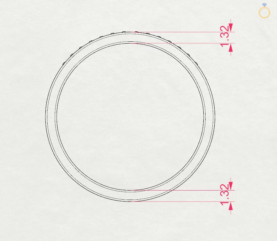 Eternity Ring (Round), 0.04 ct — 101-10065