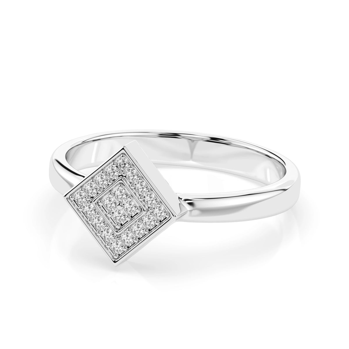 Illusion Ring (Round), 0.1 ct — 101-10074