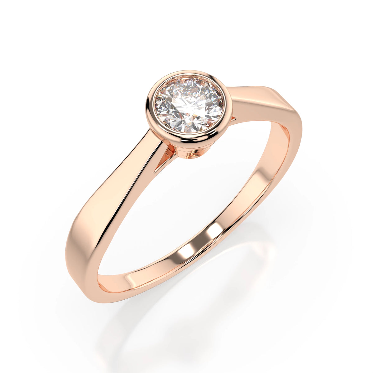 Solitaire Ring (Round), 0.3 ct — 101-10010(4.2)