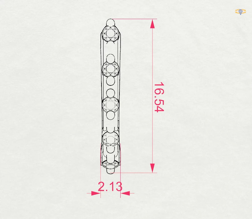 Eternity Earring (Round), 0.2 ct — 102-10145