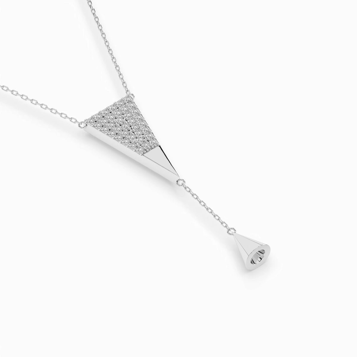 Minimalism Necklace (Round), 0.22 ct — 104-10018