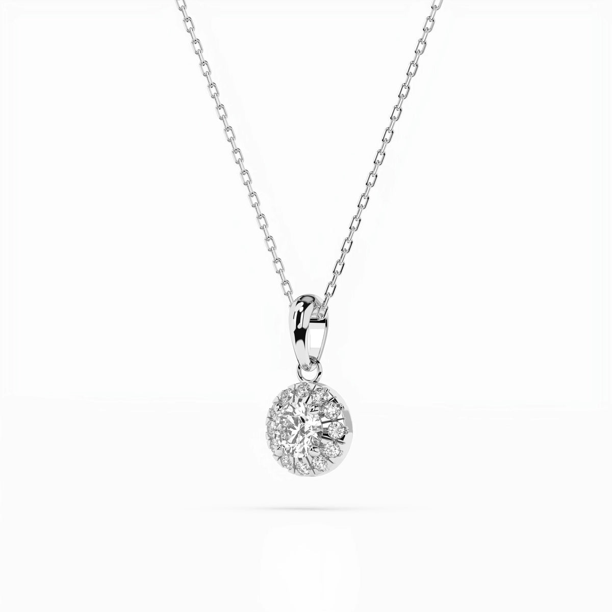 Solitaire Eternity Necklace (Round), 0.2 ct — 104-10053(3.7)