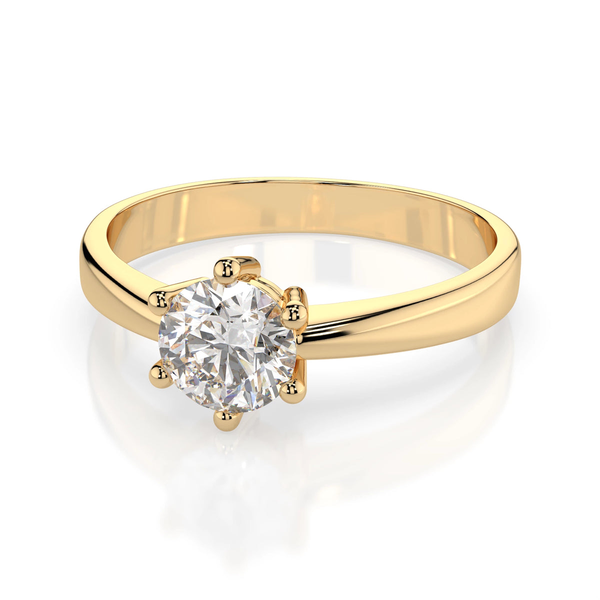 Solitaire Ring (Round), 0.5 ct — 101-10151(5.1)