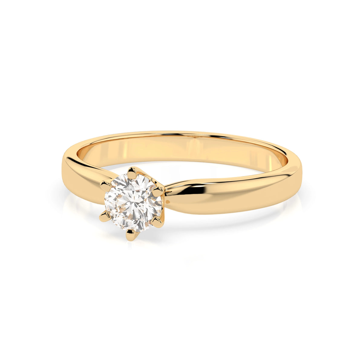 Solitaire Ring (Round), 0.25 ct — 101-10040(4.0)