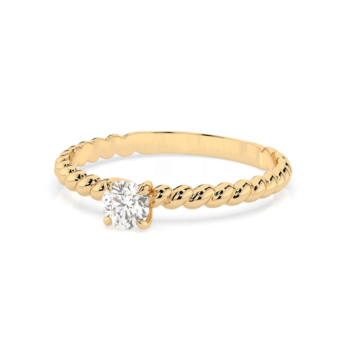 Solitaire Ring (Round), 0.3 ct — 101-10038(4.2)
