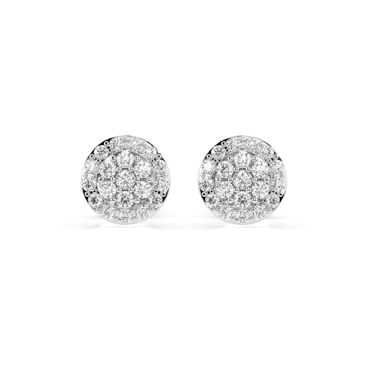 Illusion Earring (Round), 0.16 ct — 102-10072