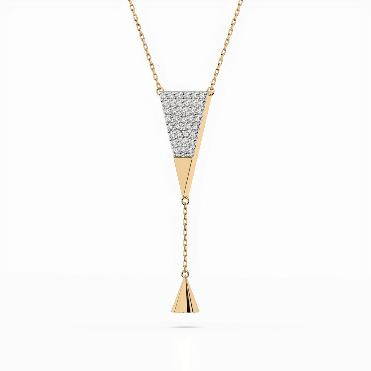 Minimalism Necklace (Round), 0.22 ct — 104-10018