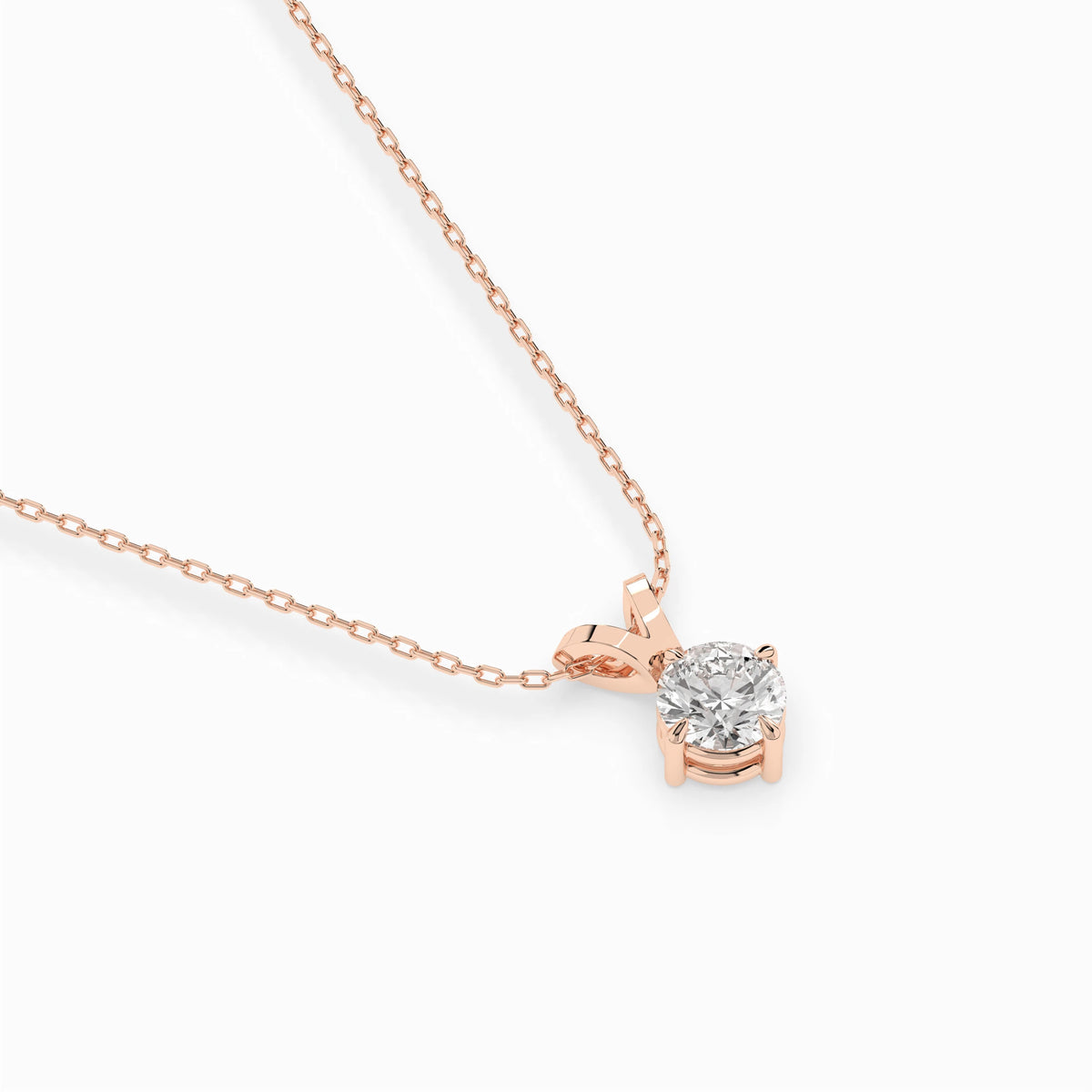 Solitaire Necklace (Round), 0.3 ct — 104-10037(4.2)