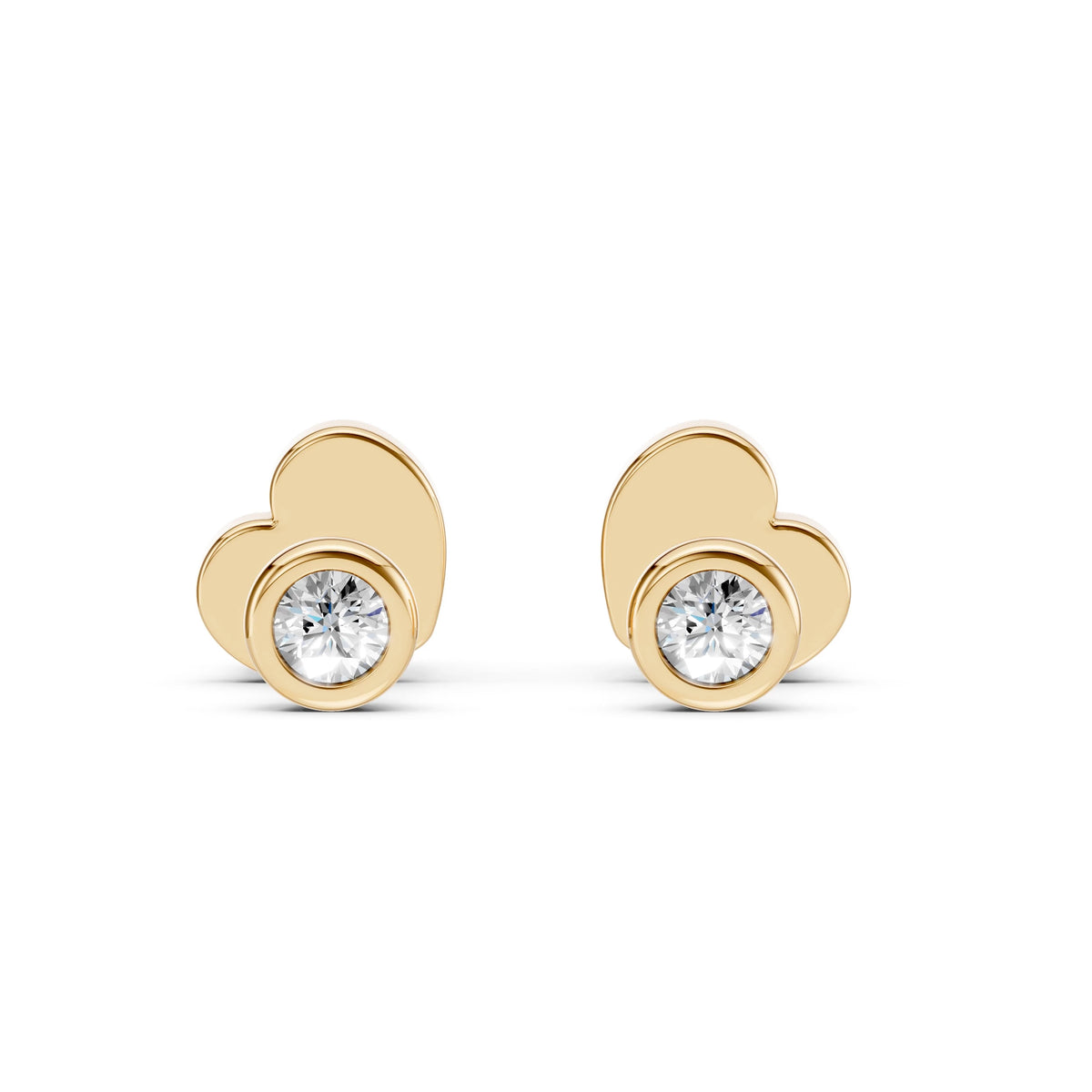 Solitaire Butterfly Earring (Round), 0.09 ct — 102-10010(2.3)