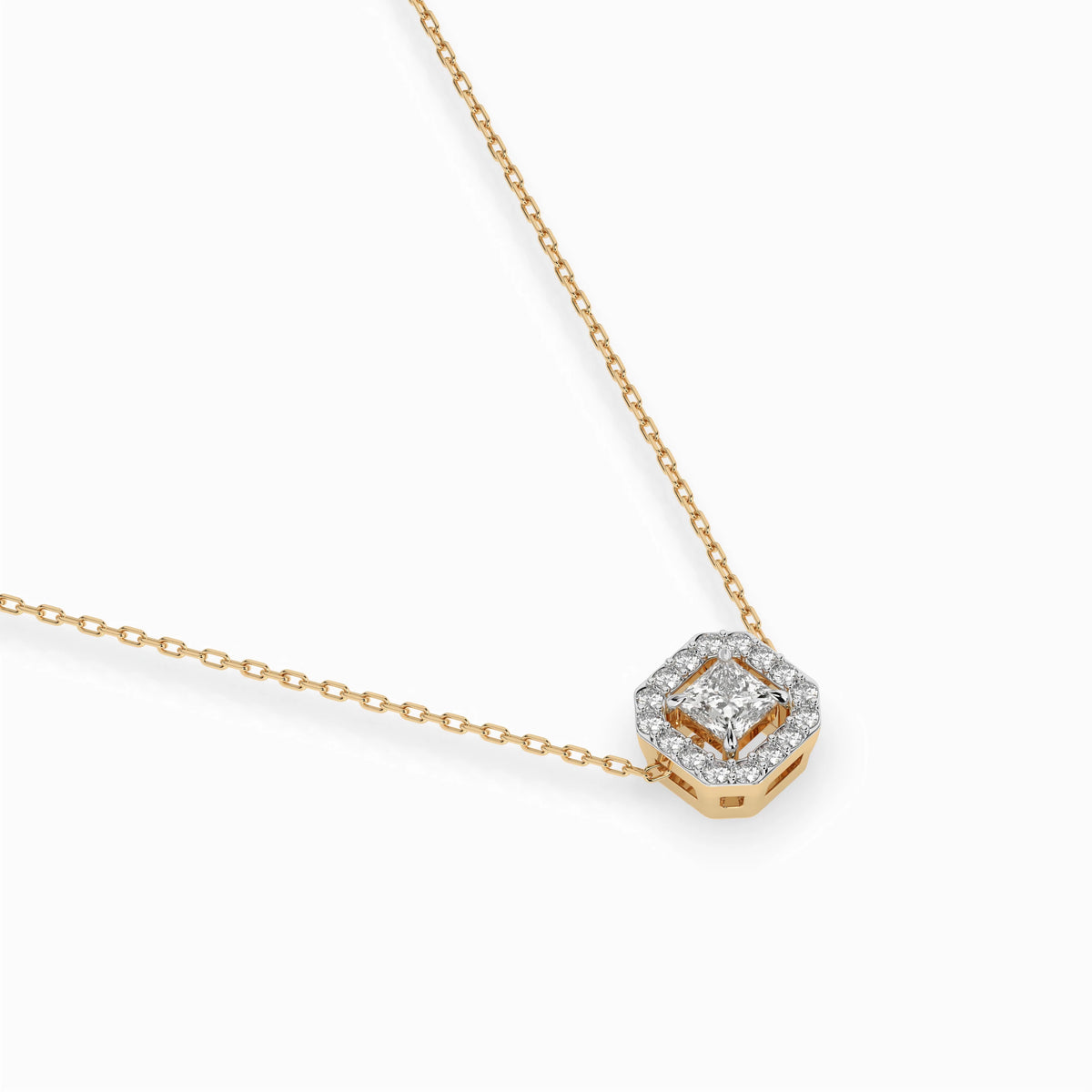 Solitaire Eternity Necklace (Princess), 0.17 ct — 104-10045(3.0)PR