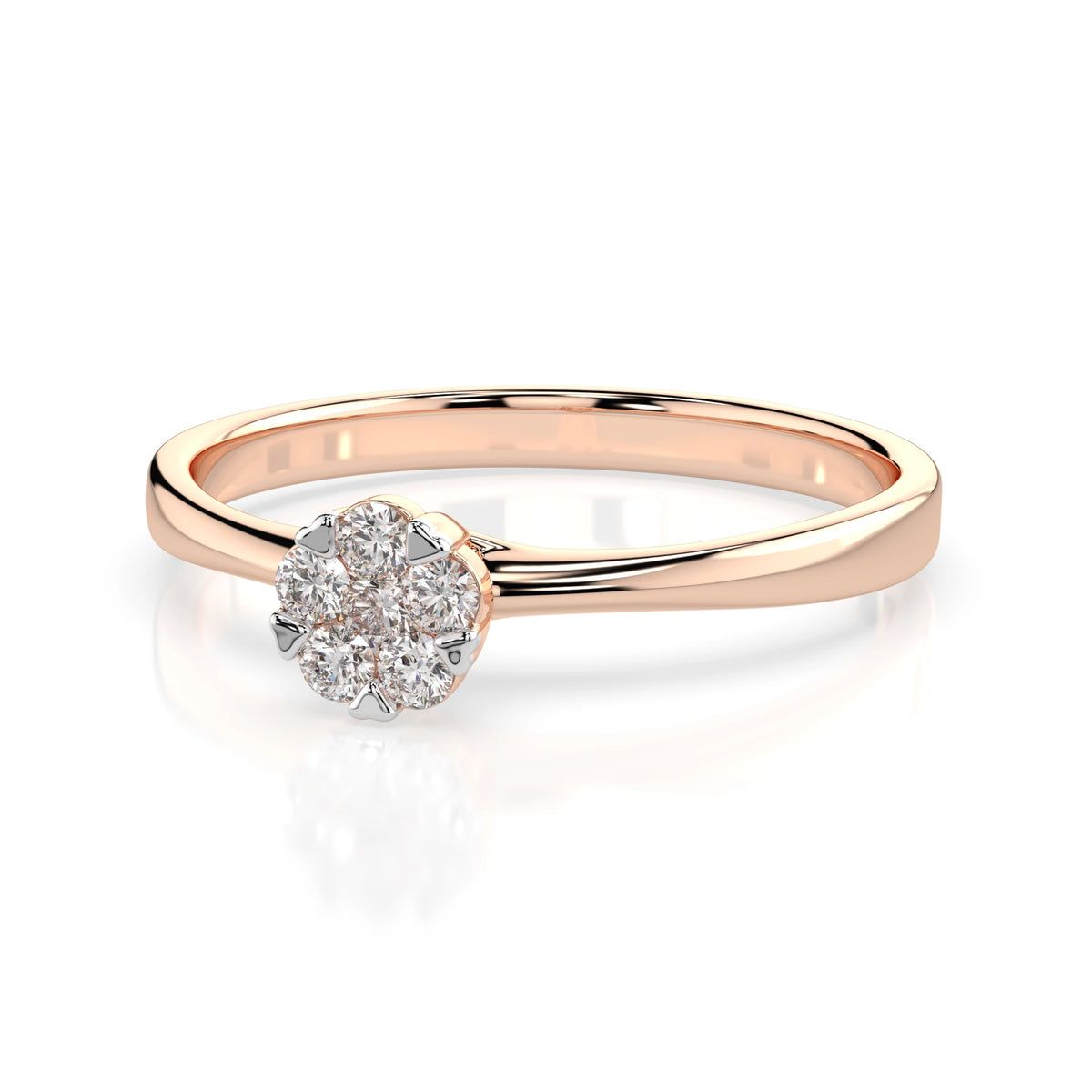 Illusion Ring (Round), 0.03 ct — 101-10015/1(2.0)