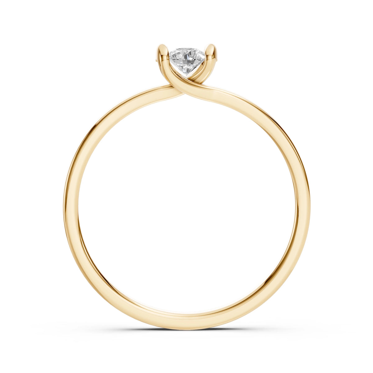 Solitaire Ring (Round), 0.2 ct — 101-10016(3.7)