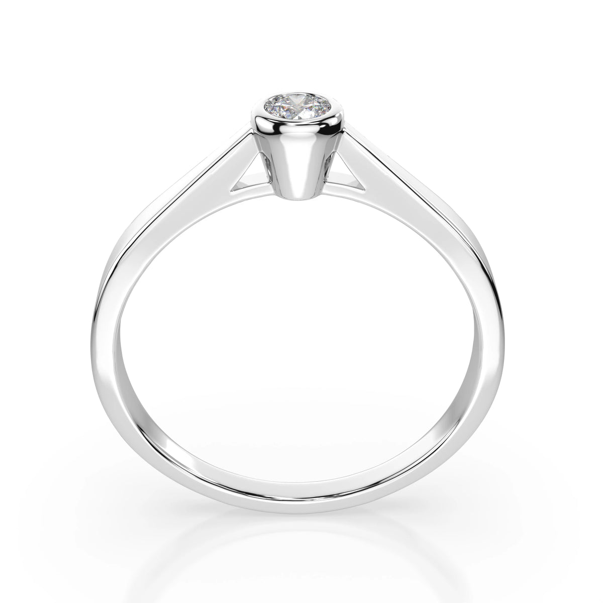 Solitaire Ring (Round), 0.05 ct — 101-10010(2.3)