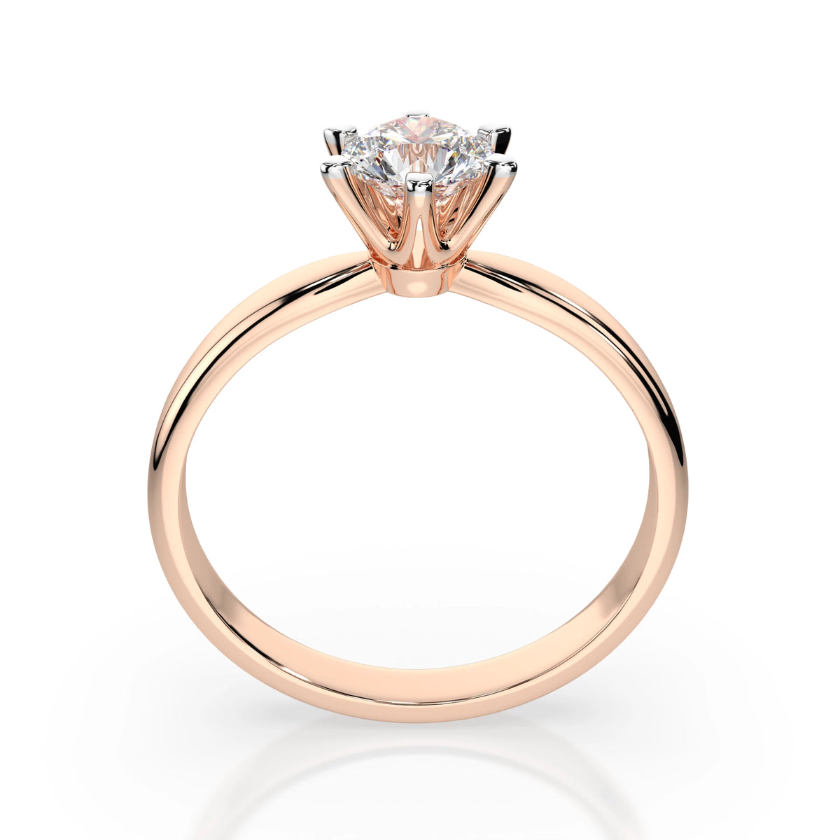 Solitaire Ring (Round), 0.7 ct — 101-10040(5.7)