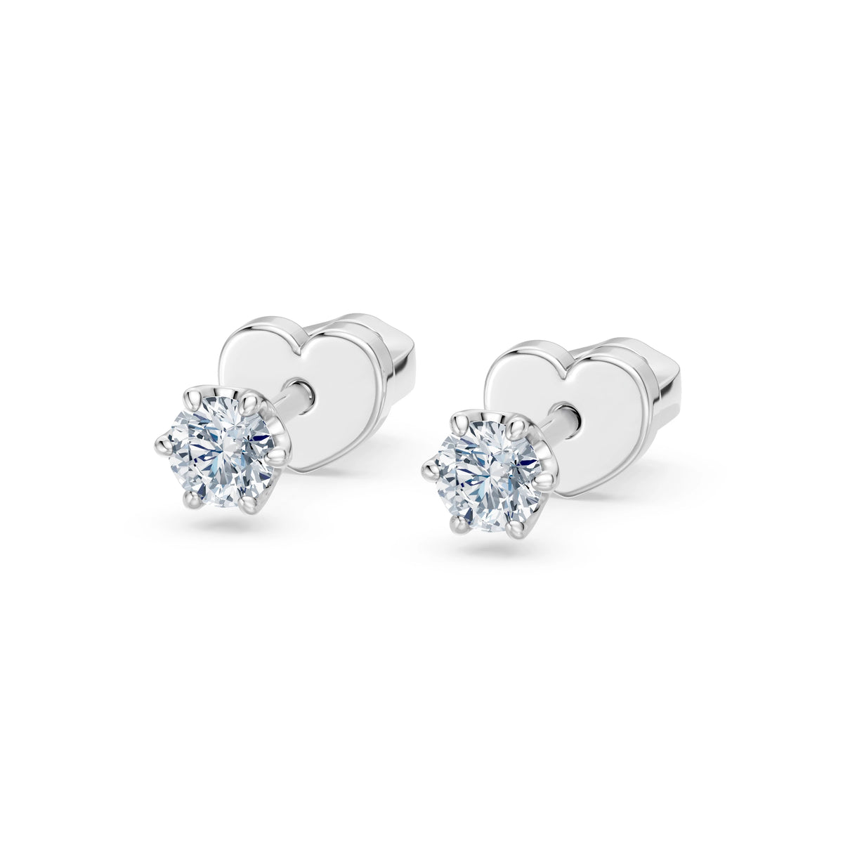 Solitaire Butterfly Earring, 0.3 ct — 102-10040/1(3.4)