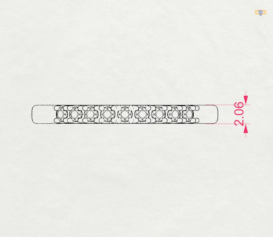 Eternity Ring (Round), 0.18 ct — 101-10044/2